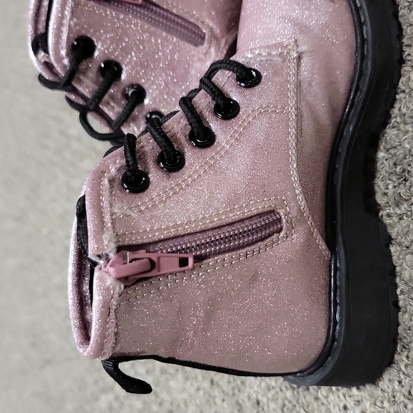Steve Madden Pink Combat Boots - Picture 3 of 4